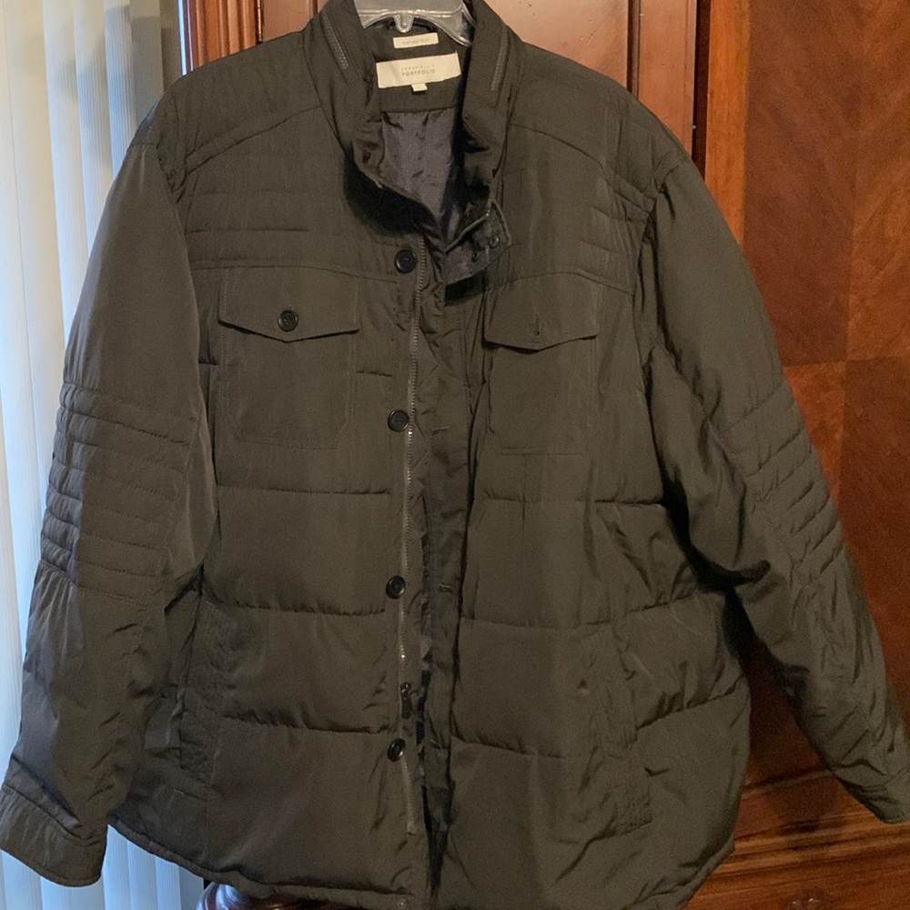 Dark olive green, Oxford tech, Perry Ellis, Portfolio